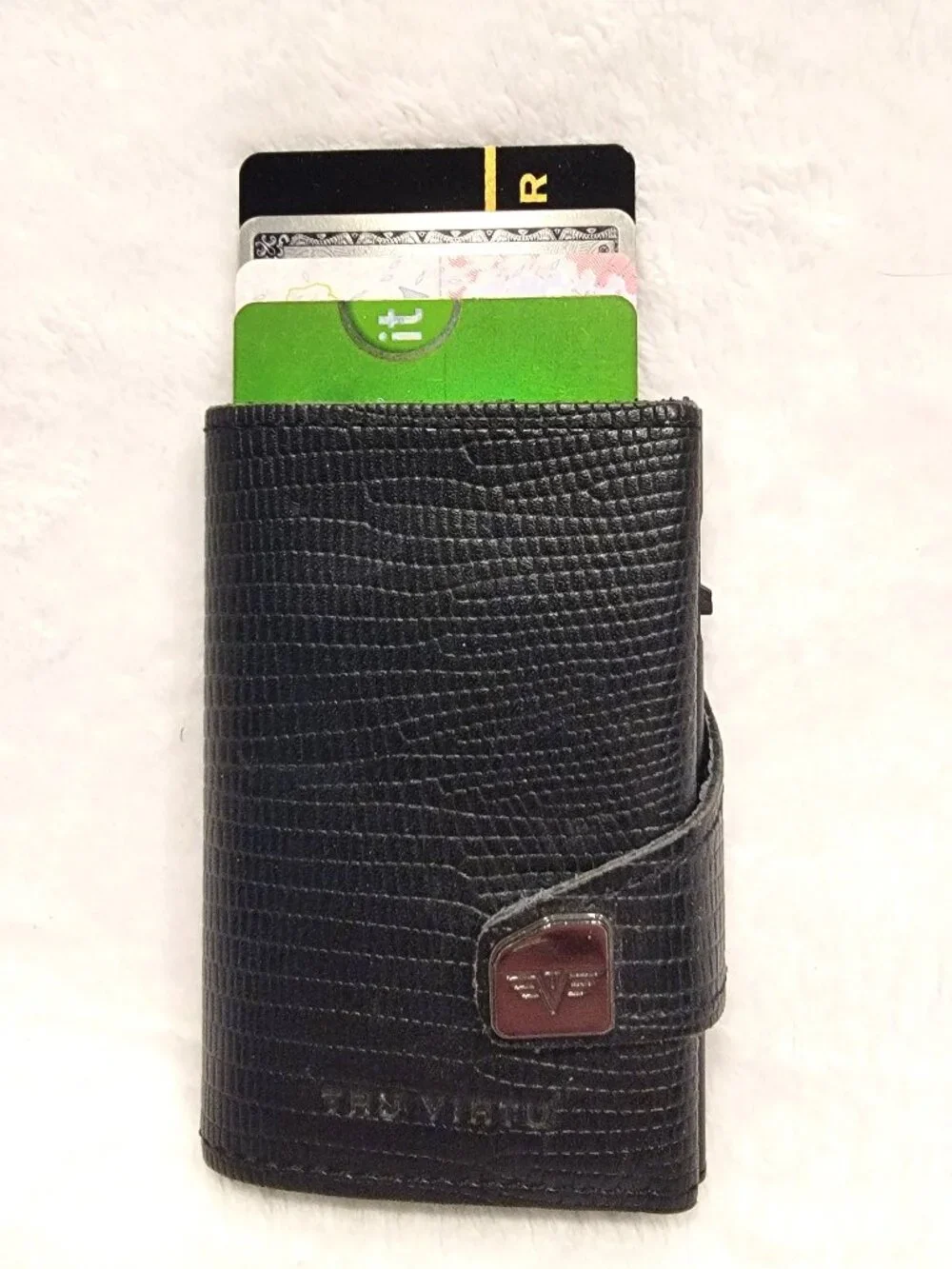 Tru Virtu Leather Click N Slide Wallet - Used